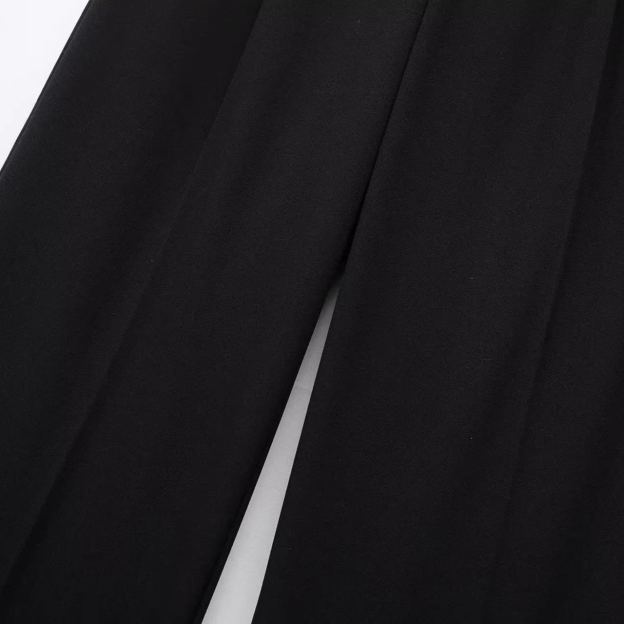 White Waist Drawstring Straight Leg Pants-Aespa Winter