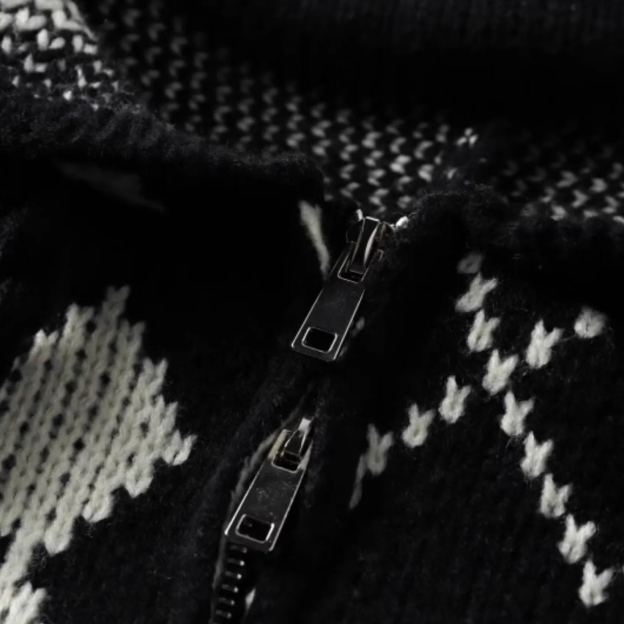 Hooded Sweater Zipper Cardigan-Aespa Karina