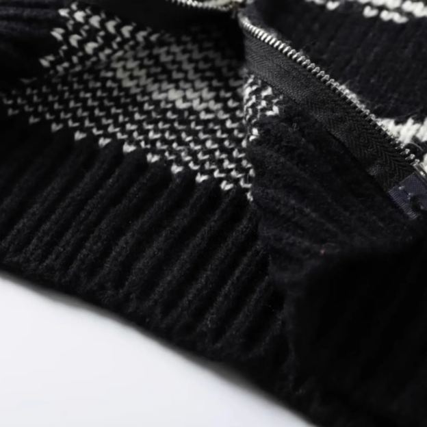 Hooded Sweater Zipper Cardigan-Aespa Karina