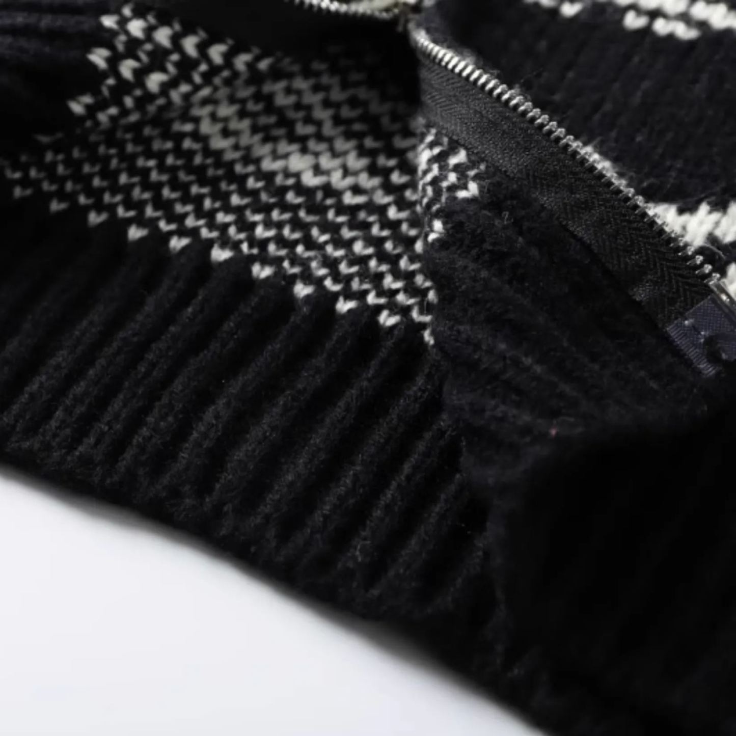 Hooded Sweater Zipper Cardigan-Aespa Karina