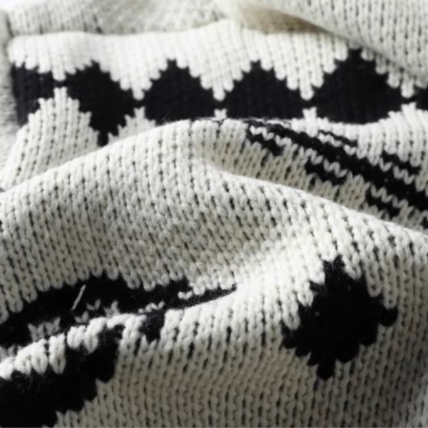 Hooded Sweater Zipper Cardigan-Aespa Karina