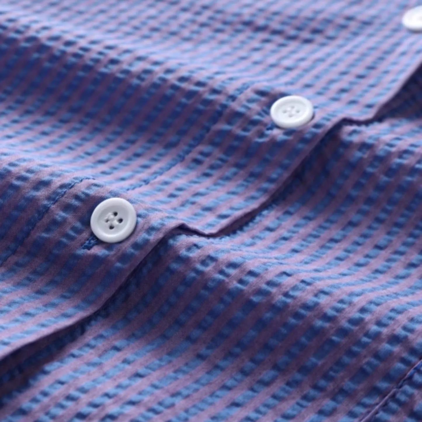 Loose Striped Long Sleeve Shirt-Blackpink Jennie