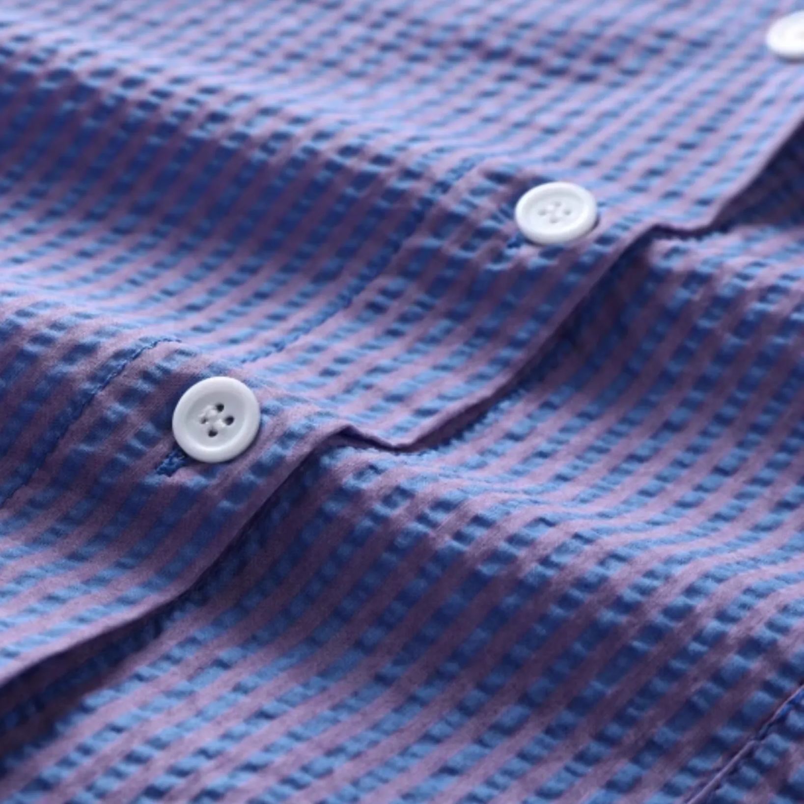 Loose Striped Long Sleeve Shirt-Blackpink Jennie