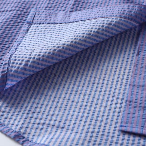 Loose Striped Long Sleeve Shirt-Blackpink Jennie