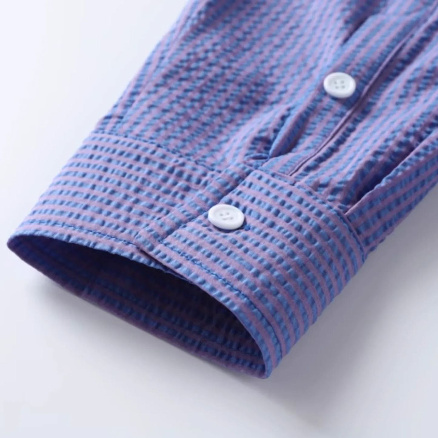 Loose Striped Long Sleeve Shirt-Blackpink Jennie