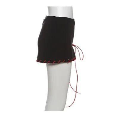 Colorblocked Jacket Bow Tie Shirt Short Skirt Set-Blackpink Jennie