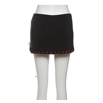 Colorblocked Jacket Bow Tie Shirt Short Skirt Set-Blackpink Jennie