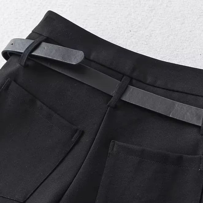 High-waisted belt-accented shorts for STAY | Stray Kids Concert Outfit