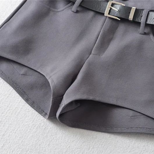 High-waisted belt-accented shorts for STAY | Stray Kids Concert Outfit