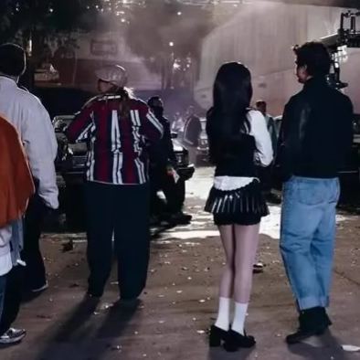 White Shirt Vest Skirt Set-Blackpink Jennie