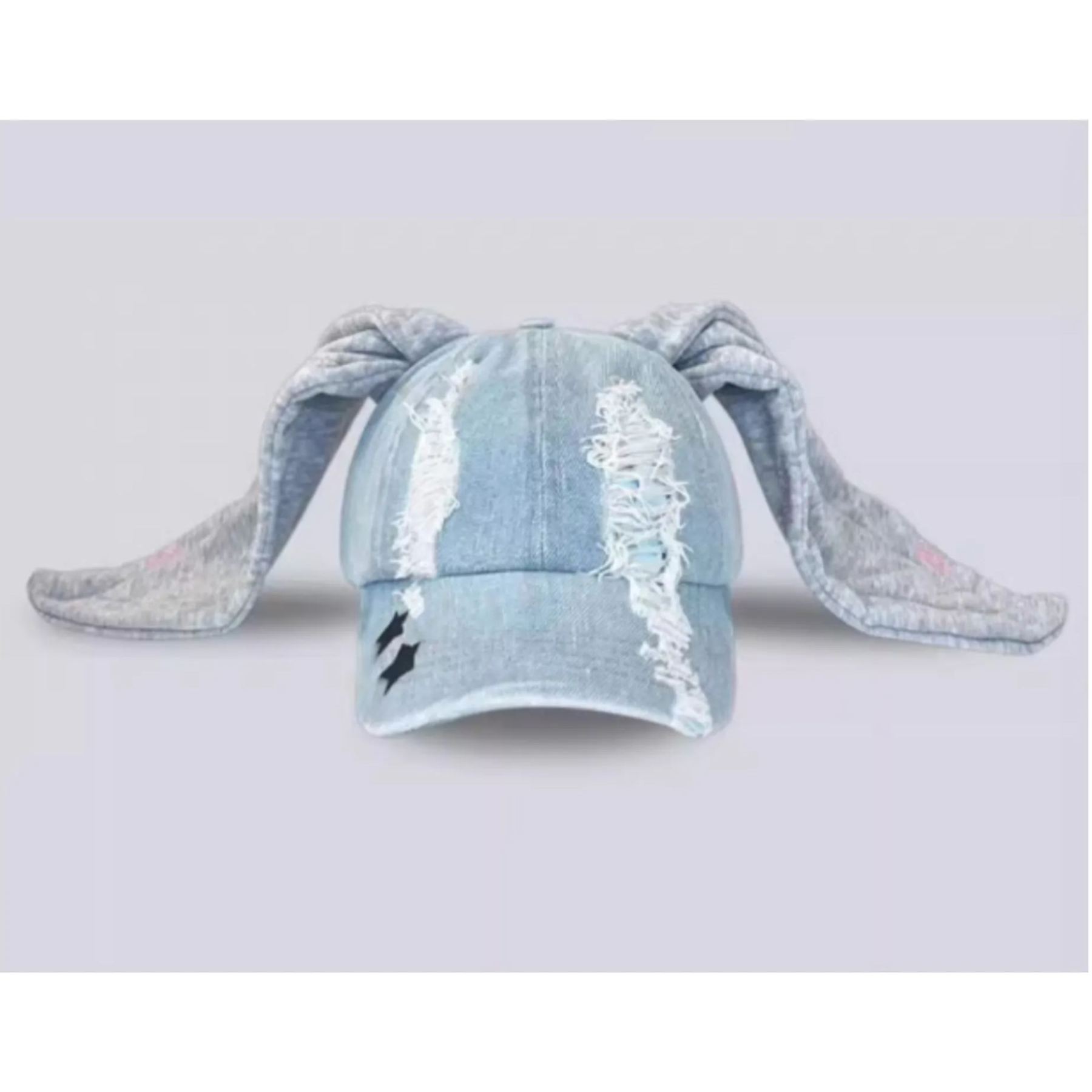 NewJeans Style Bunny Ear Brimmed Hat - NJZ