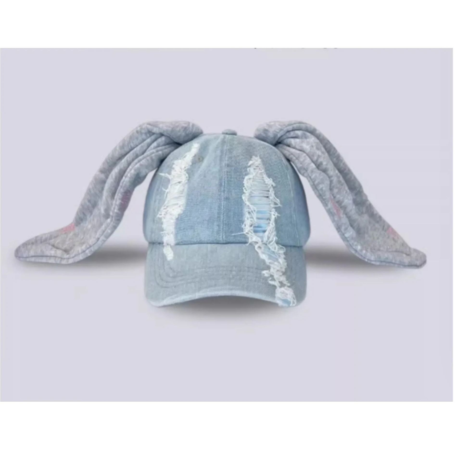 NewJeans Style Bunny Ear Brimmed Hat - NJZ