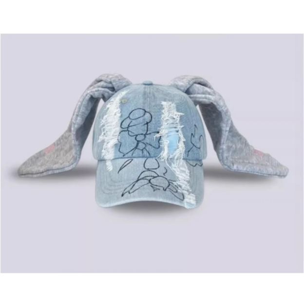 NewJeans Style Bunny Ear Brimmed Hat - NJZ