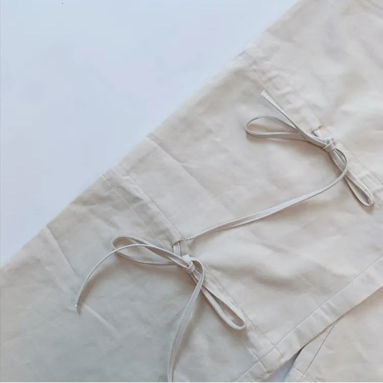 IVE Wonyoung&Rei Inspired Bow Tie Straight Leg Pants