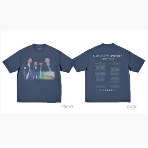 Coldplay 2025 World Tour Official Merch T-Shirt