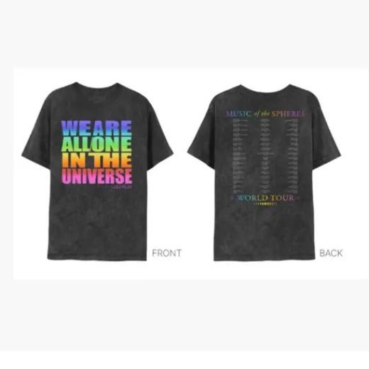 Coldplay 2025 World Tour Official Merch T-Shirt