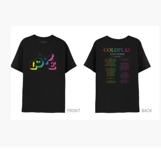 Coldplay 2025 World Tour Official Merch T-Shirt