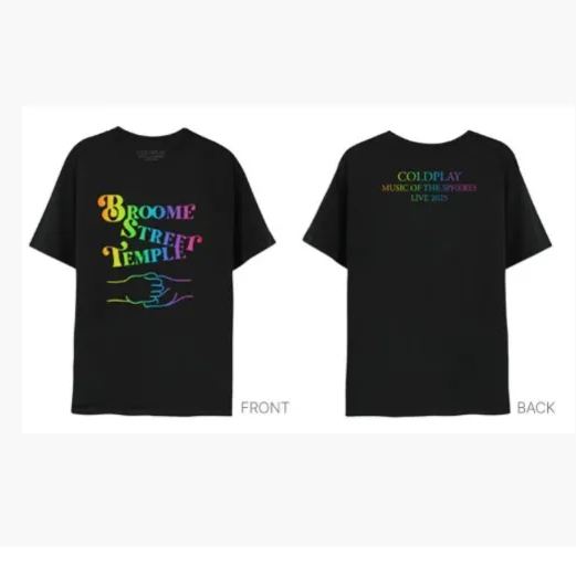 Coldplay 2025 World Tour Official Merch T-Shirt
