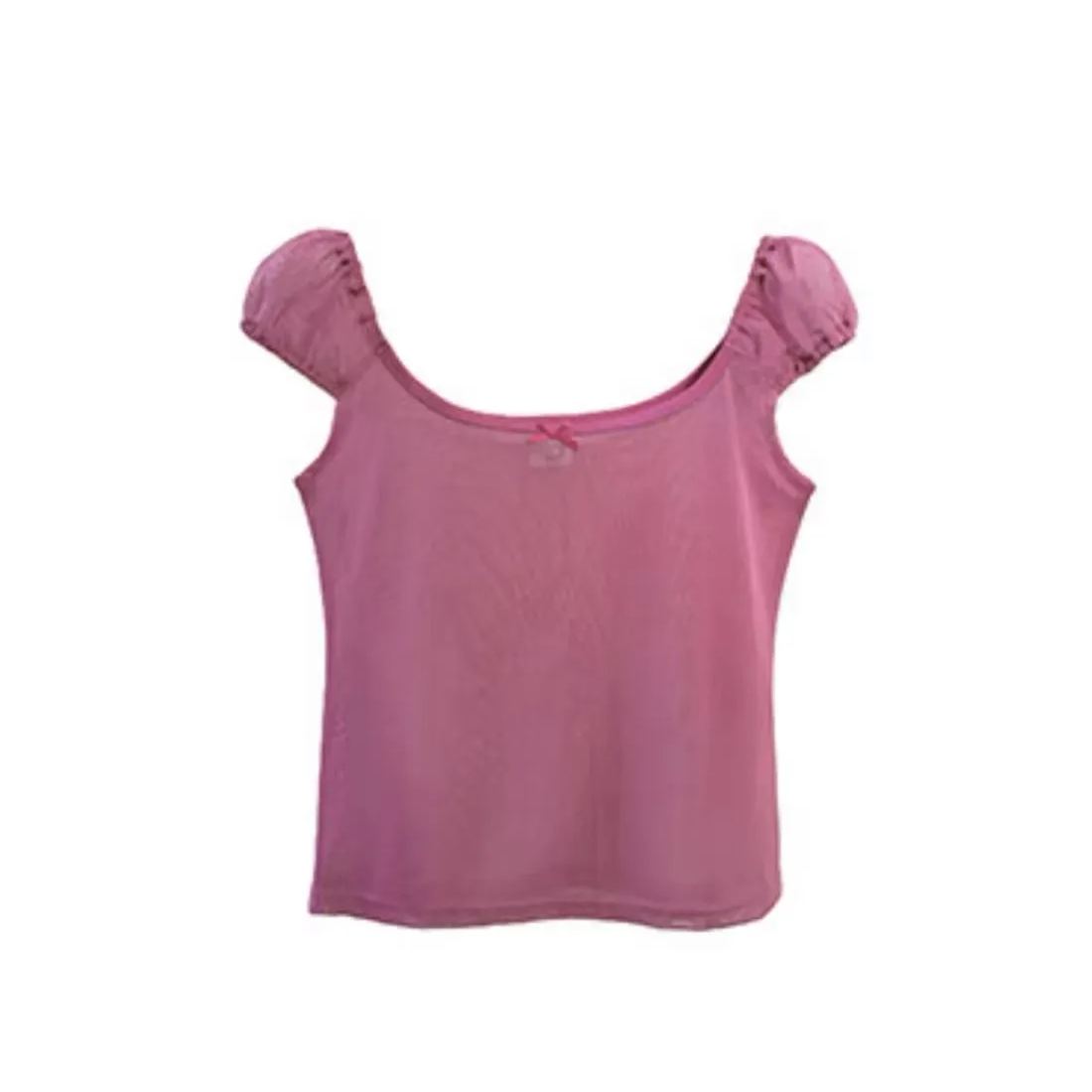 Newjeans Haerin & Danielle Inspired Mesh Short Sleeve Top - NJZ