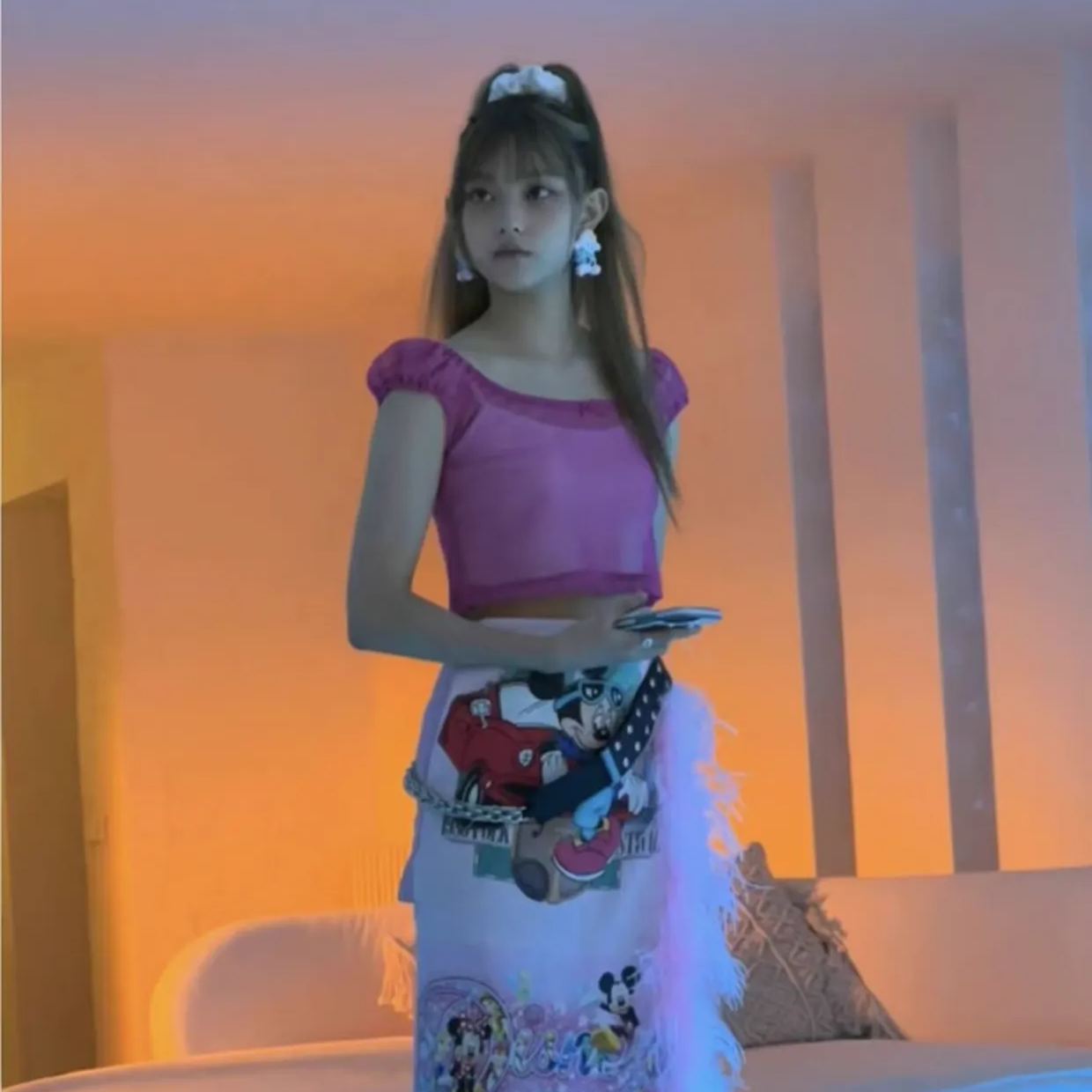 Newjeans Haerin & Danielle Inspired Mesh Short Sleeve Top - NJZ