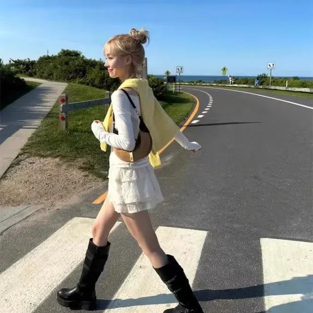 Aespa Karina & Winter Inspired Lace Ruffle Mini Skirt