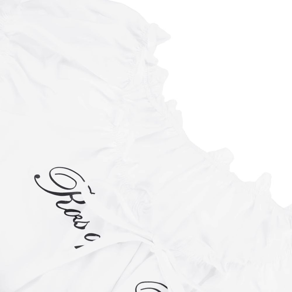 Aespa Ningning Inspired Ruffled Tie-Front Top