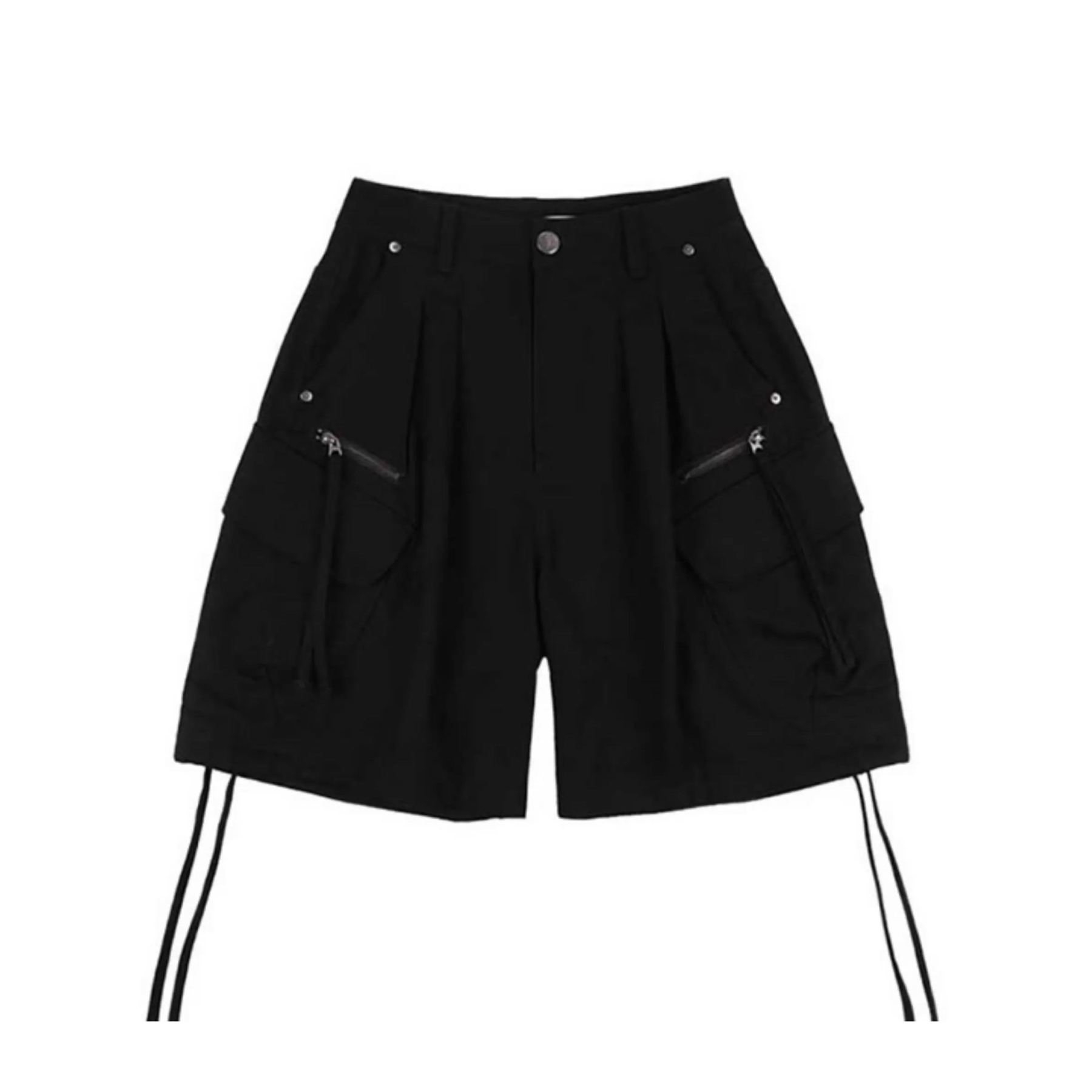 Aespa Winter Inspired Asymmetric Off-Shoulder Tee & Cargo Pants Set