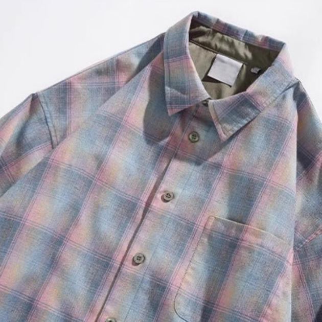 BTS V Inspired Plaid Shirt