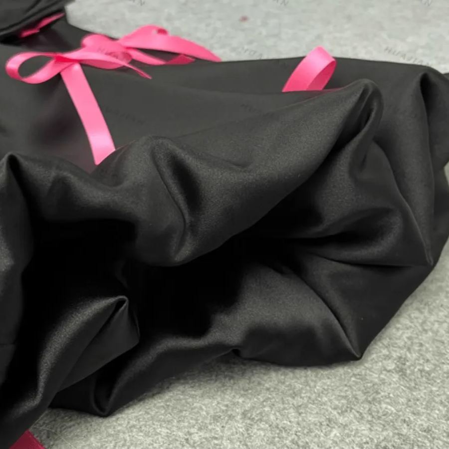 BLACKPINK Rosé Inspired Bustier Bow Fluffy Dress 