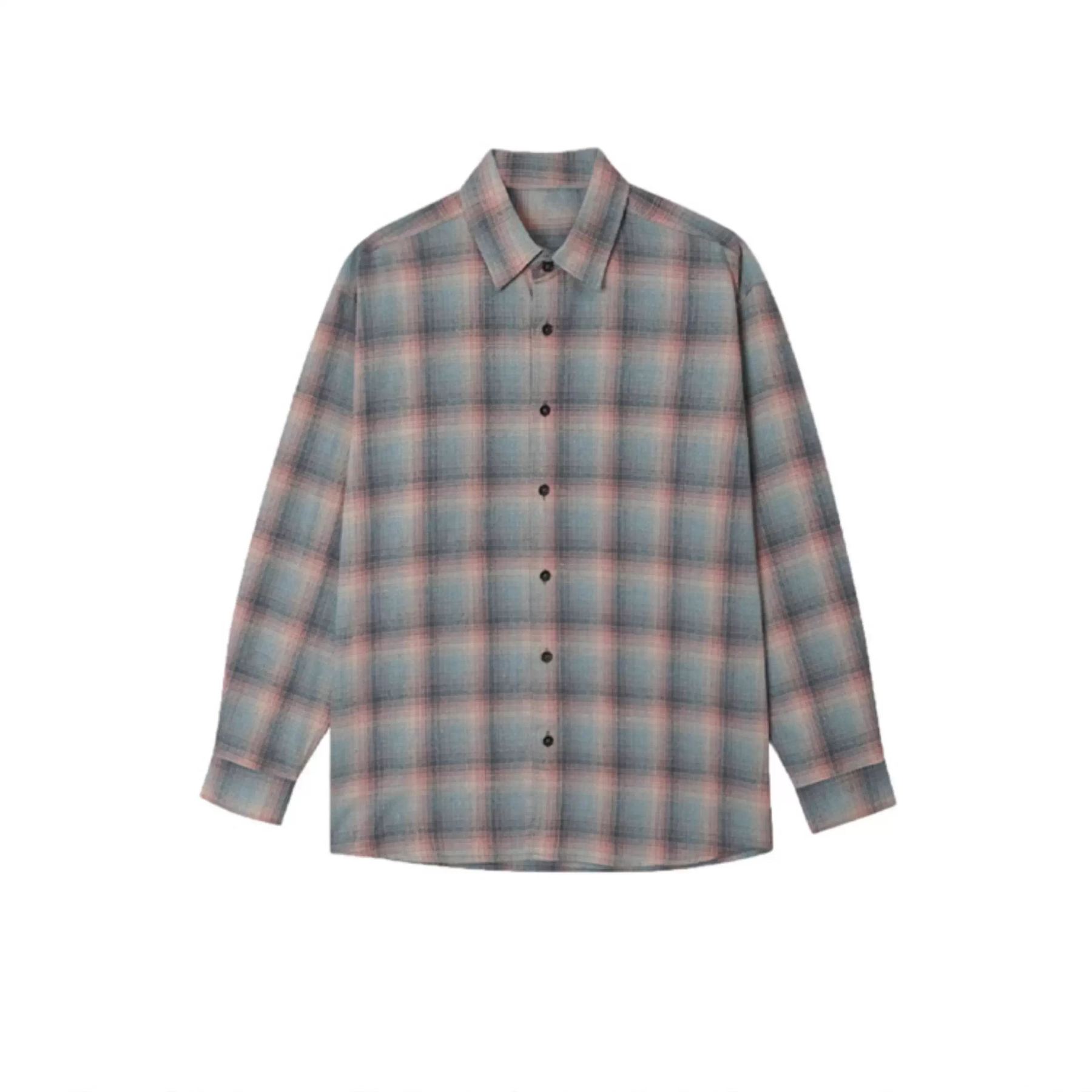 LE SSERAFIM Sakura& BABYMONSTER Ahyeon Inspired Colorblock Plaid Shirt