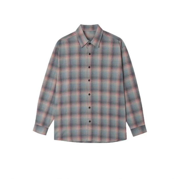 LE SSERAFIM Sakura& BABYMONSTER Ahyeon Inspired Colorblock Plaid Shirt