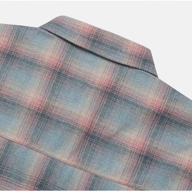 LE SSERAFIM Sakura& BABYMONSTER Ahyeon Inspired Colorblock Plaid Shirt