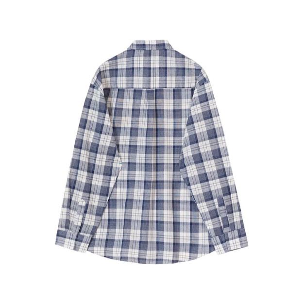 Newjeans Minji Inspired Blue Plaid Shirt - NJZ