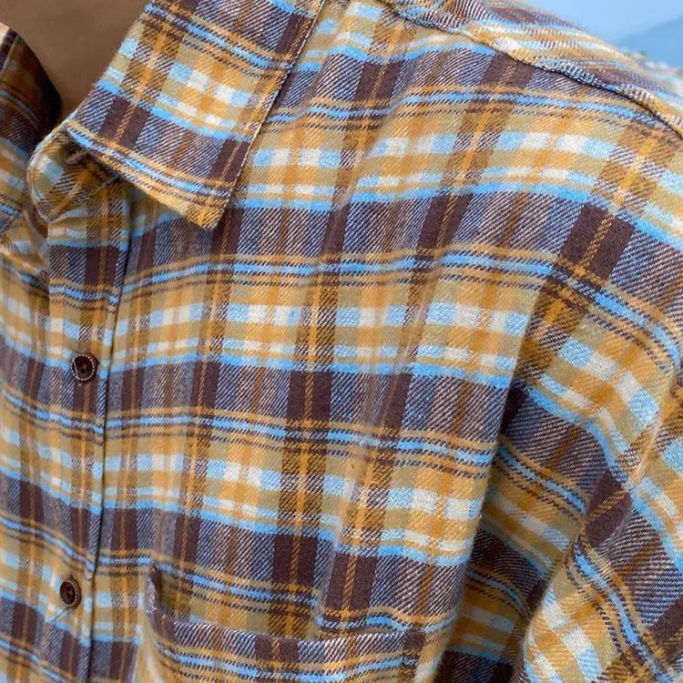Red Velvet Seulgi Inspired Yellow Plaid Shirt