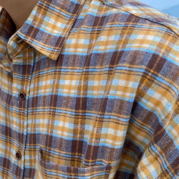 Red Velvet Seulgi Inspired Yellow Plaid Shirt