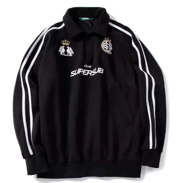 TXT Soobin Inspired Half-Zip Jersey Hoodie