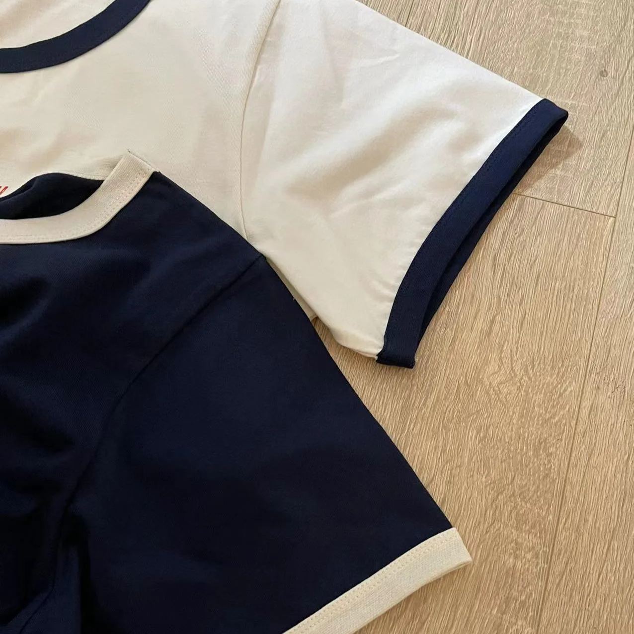 Red Velvet JOY Inspired Vintage Letter Print Short Sleeve Tee