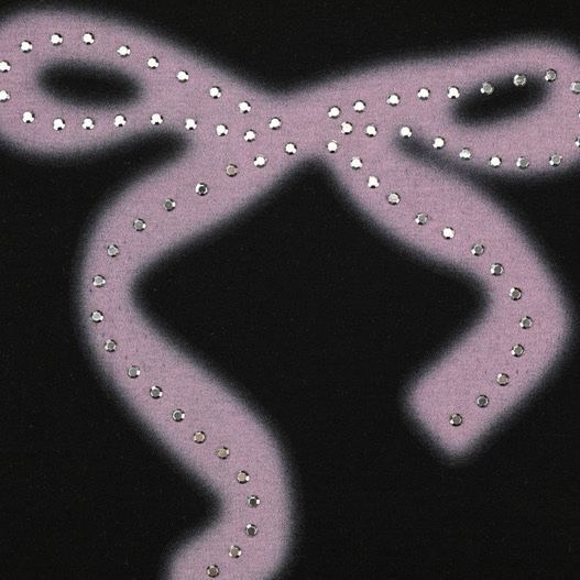 IVE Wonyoung Inspired Bow Beaded Tee