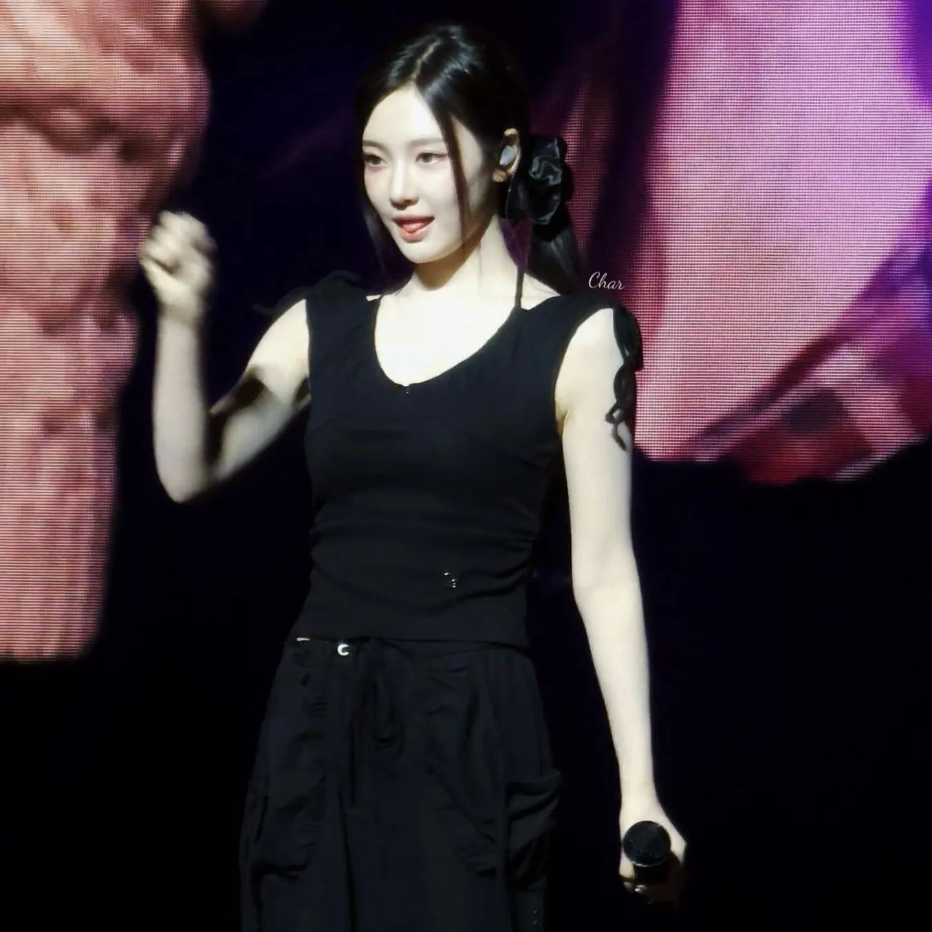 Aespa Ningning Inspired Halter Neck Tie-Up Crop Top 