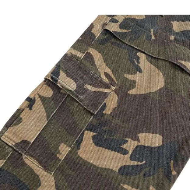 ENHYPEN Niki Inspired Patchwork Camo Cargo Pants