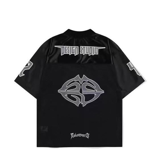 Boynextdoor Taesan Black Retro Mesh Jersey Tee