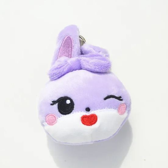 BlACKPINK 2025 CONCERT MERCH INSPIRED CHARACTER PLUSH FACE KEYRING