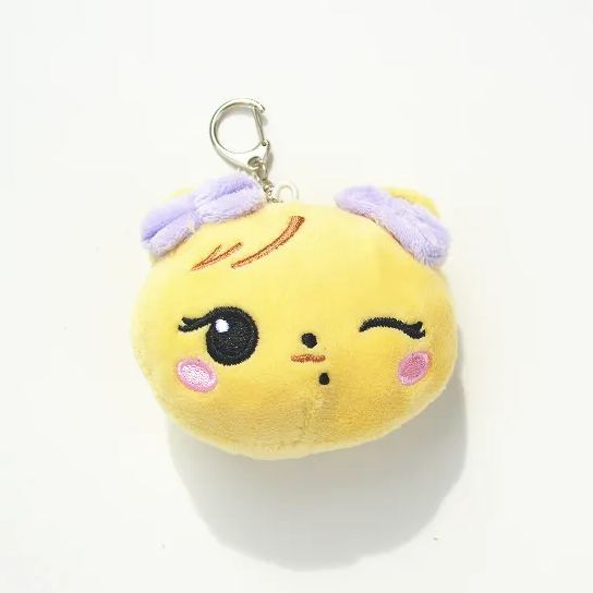 BlACKPINK 2025 CONCERT MERCH INSPIRED CHARACTER PLUSH FACE KEYRING