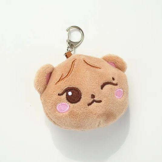 BlACKPINK 2025 CONCERT MERCH INSPIRED CHARACTER PLUSH FACE KEYRING