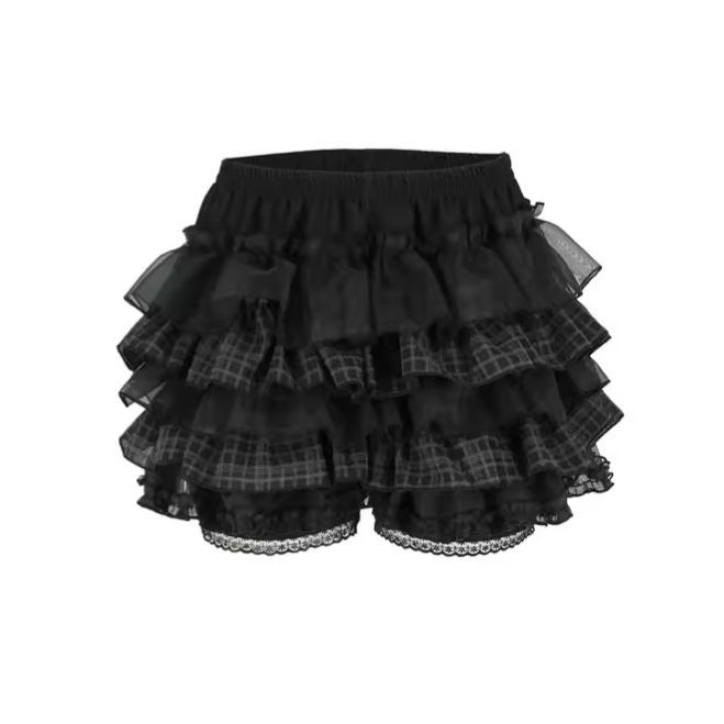 Aespa Giselle Inspired TUTU SHORTS IN CHECK
