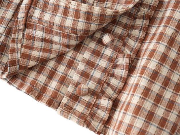 GIDLE SHUHUA Inspired Retro Plaid Waist Cinching Shirt