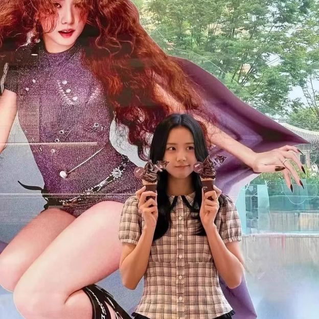 BLACKPINK Jisoo Inspired Plaid Doll Collar Short Sleeve Shirt