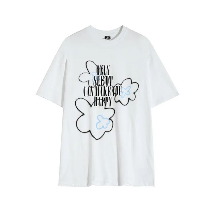 Enhypen Heeseung Inspired Floral Graffiti T-shirt