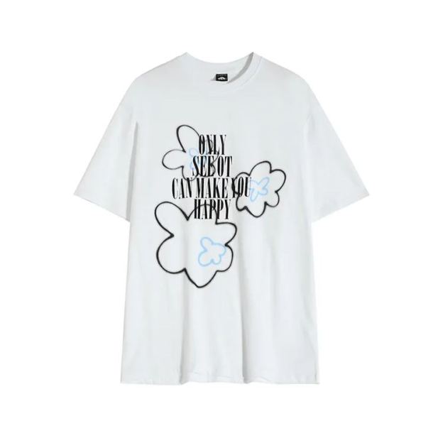 Enhypen Heeseung Inspired Floral Graffiti T-shirt