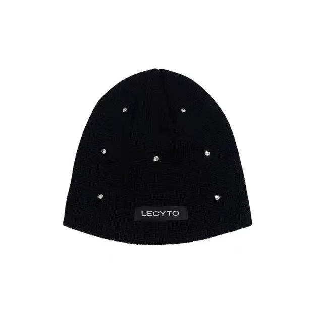 Enhypen Sunoo Inspired Rhinestone Knit Beanie